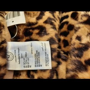 martha stewart leopard throw